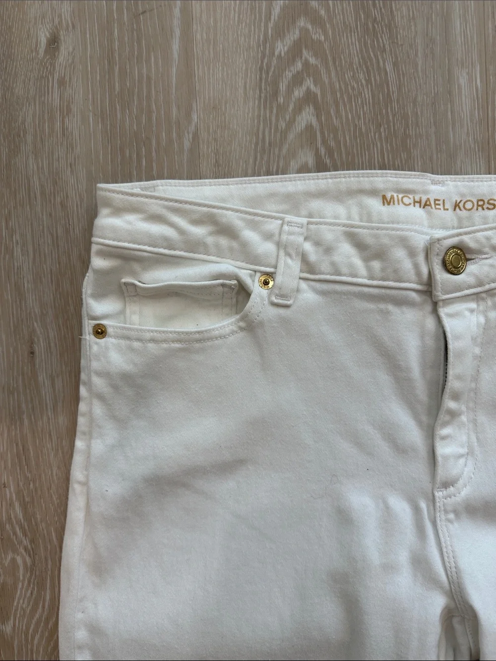 Michael Kors 10 White Skinny Jeans - Slim Stretch Denim